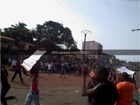 Manifestations à Conakry