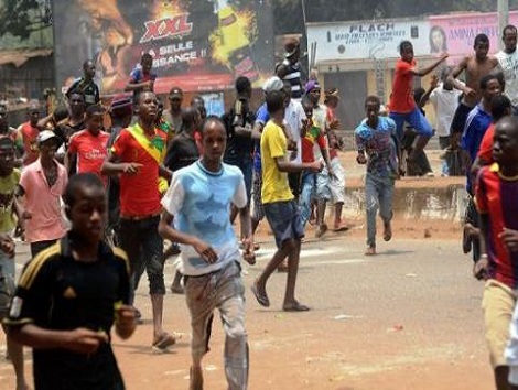 Manifestation à Bambeto