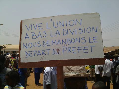 Manifestation à Lelouma