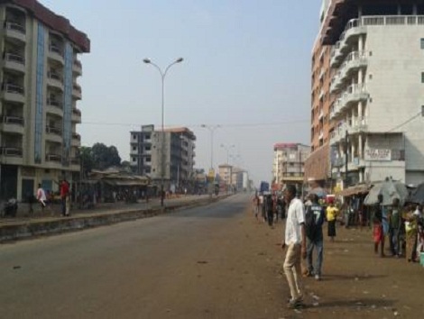 L'axe Bambéto-Hamdallaye, dans la matinée de ce lundi- Photo-Africaguinee.com