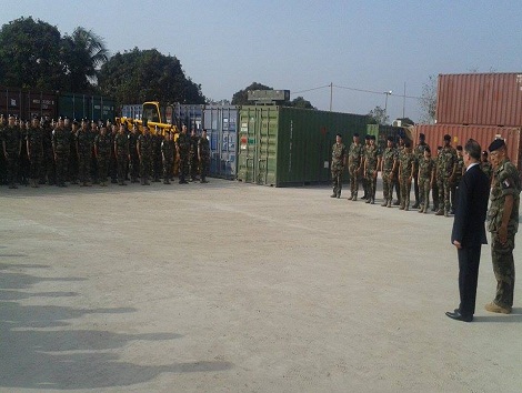 Des militaires français engagés dans la lutte contre Ebola en Guinée, Photo-Africaguinee.com