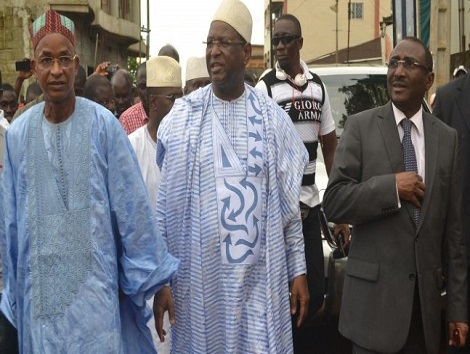 Cellou Dalein, Lansana Kouyaté et Sidya Touré   Photo d'archive