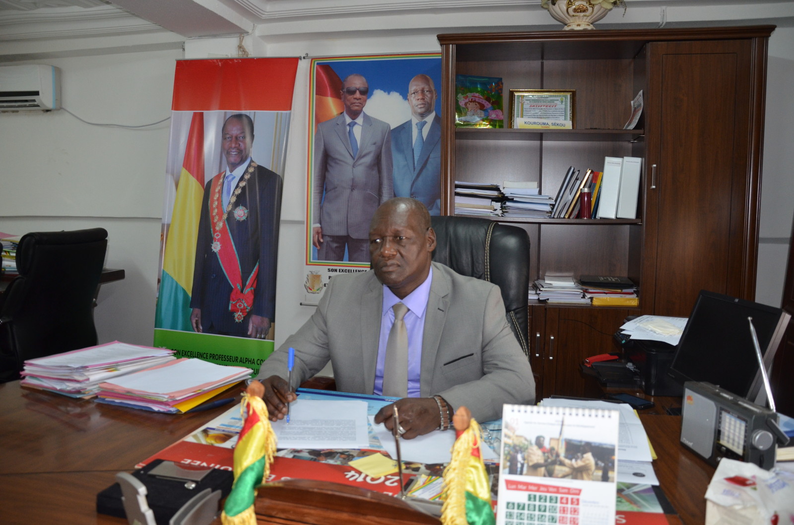 Le ministre de la fonction publique, Sékou Kouroumah