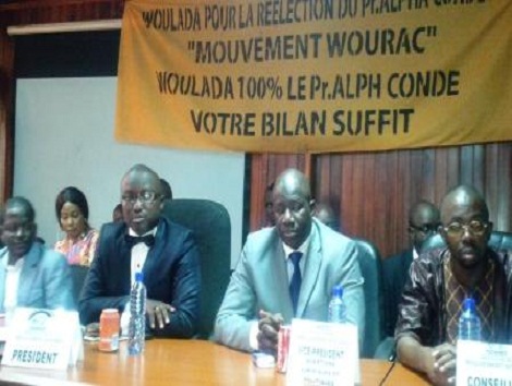 Des membres du mouvement WOURAC