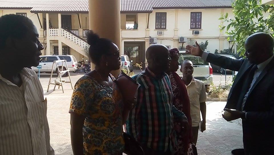 Des syndicalistes présents au Ministère de la fonction publique  Photo-Africaguinee.com