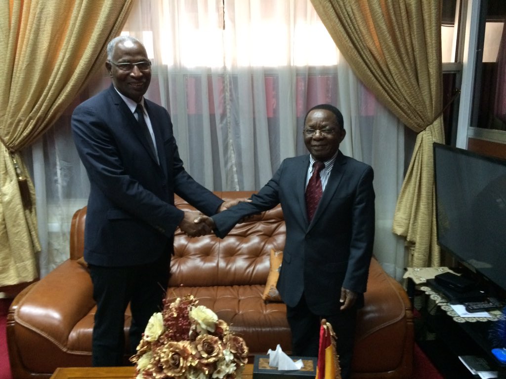 Bah Oury reçu en audience par le président de l'assemblée, Kory Kondiano