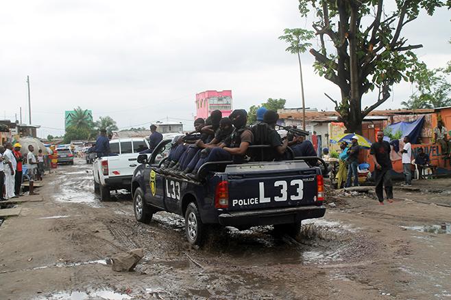 Policiers guinéens