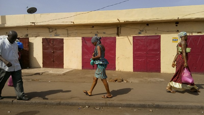 Des magasins fermés au marché Taouya, Photo Africaguinee.com