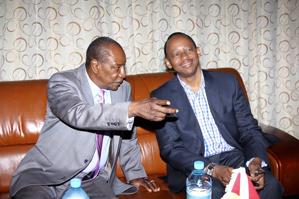 Alpha Condé et son Premier Ministre Mamady Youla