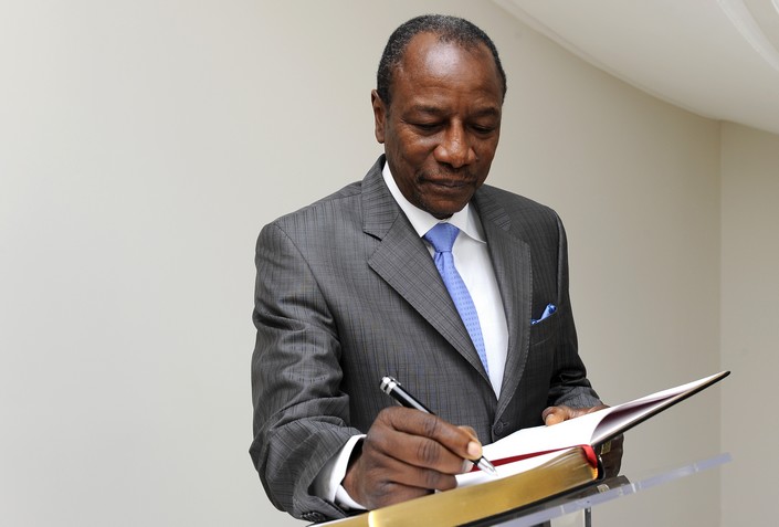 Le Président Alpha Conde