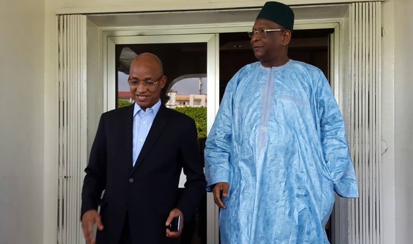 Cellou Dalein Diallo et Lansana Kouyaté lors d'une rencontre à Conakry-Africaguinee.com