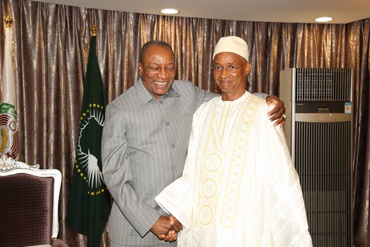 Alpha Condé et Cellou Dalein Diallo ce Jeudi 1er septembre 2016 à Sékoutoureya