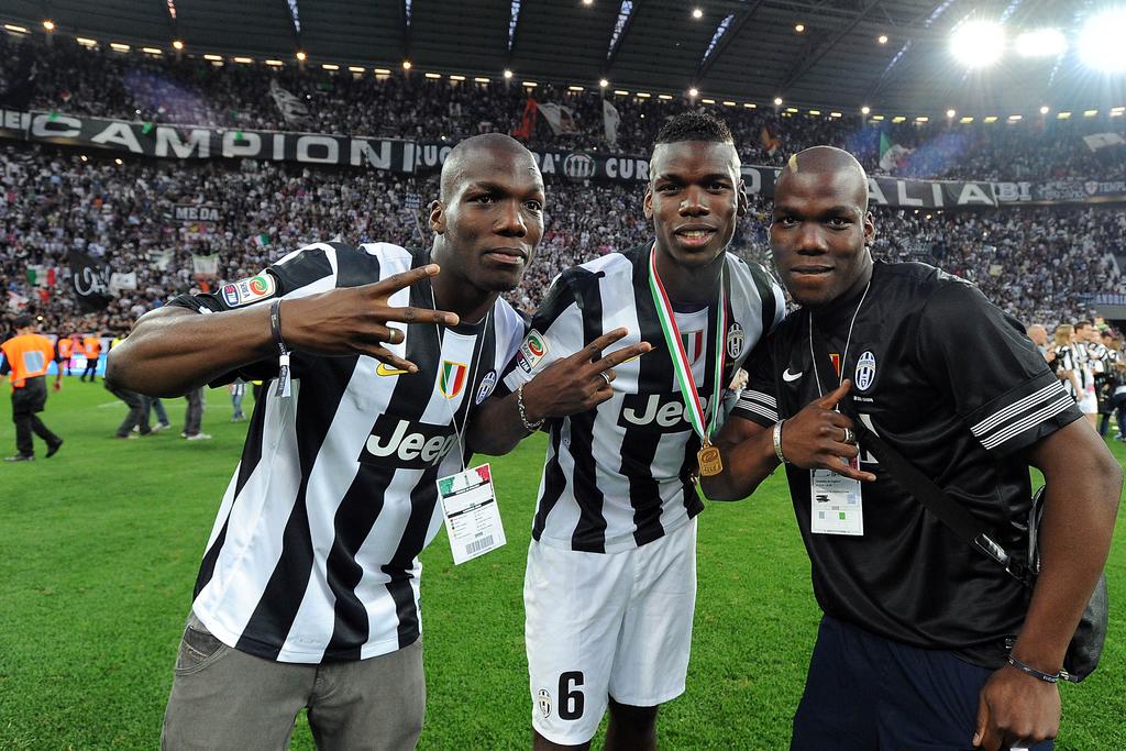 Les frères Mathias, Paul et Florentin Pogba