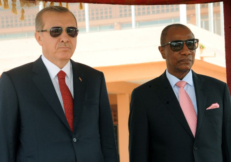 Les Présidents Erdogan et Alpha Condé