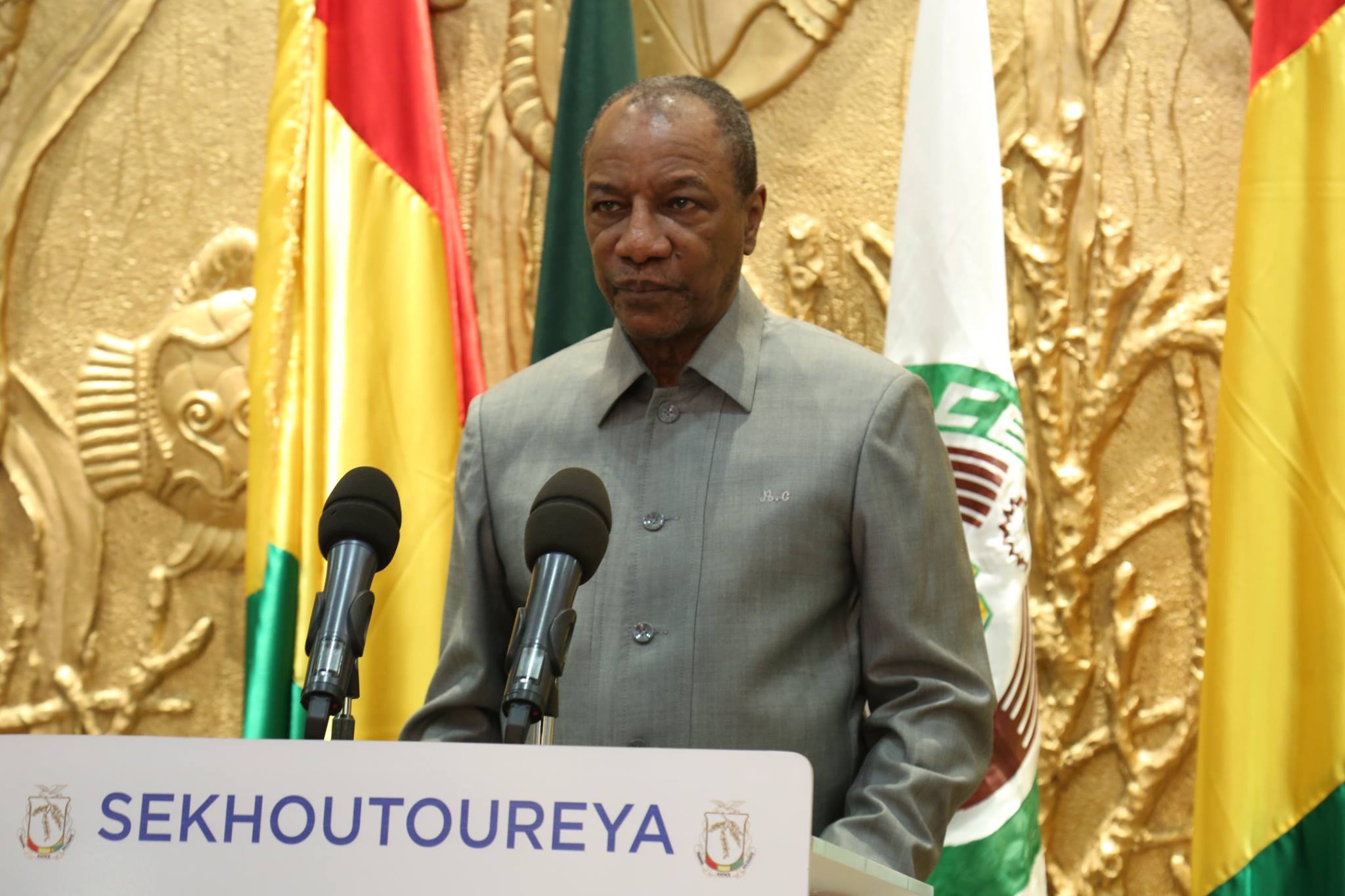 Le président Alpha Condé
