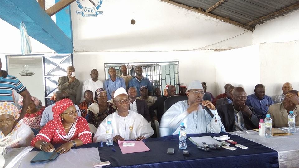 Sidya Touré lors d'une assemblée générale de l'UFR