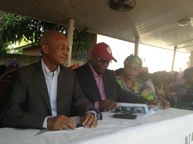 Cellou Dalein Diallo lors d'un meeting de l'UFDG à Conakry