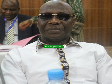 Général Bouréma Condé, ministre de l'administration du Territoire et de la Décentralisation, Photo Boubacar Diallo, Africaguinee.com, Novembre 2016