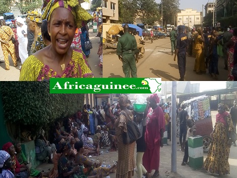 Manifestation à Kaloum