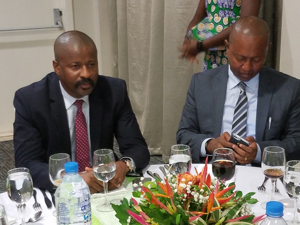 Le Ministre Mamy Diaby et Cellou Diallo, le Coordinateur de WARCIP Guinée