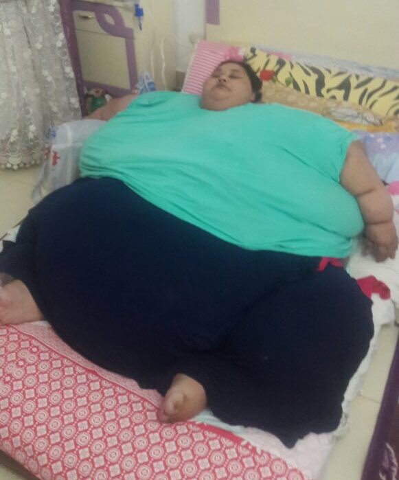 L'égyptienne Eman, 36 ans,  500 kg