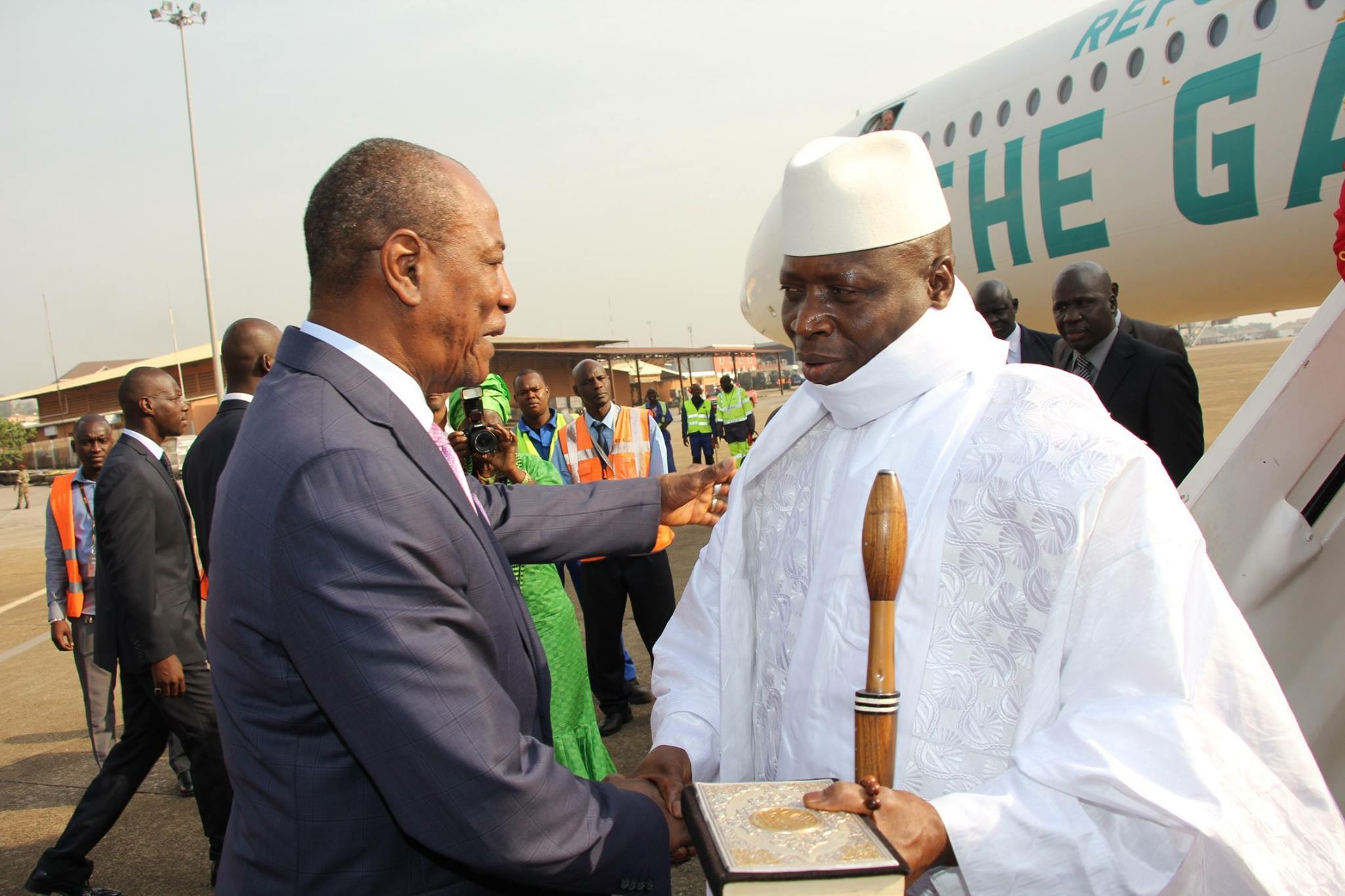 Alpha Condé et Yahya Jammeh à Conakry-Africaguinee.com