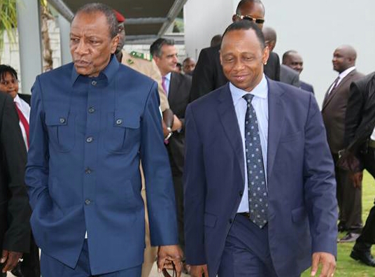 Le président Alpha Condé et son Premier ministre Mamady Youla