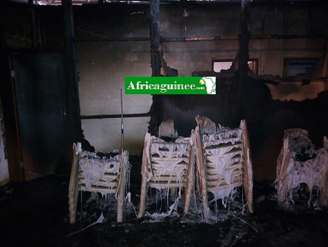 Incendie à la Cathédrale Sainte-Marie de Nzérékoré