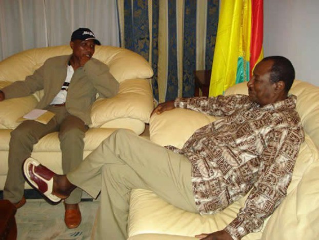 Moussa Dadis Camara et Alpha Condé