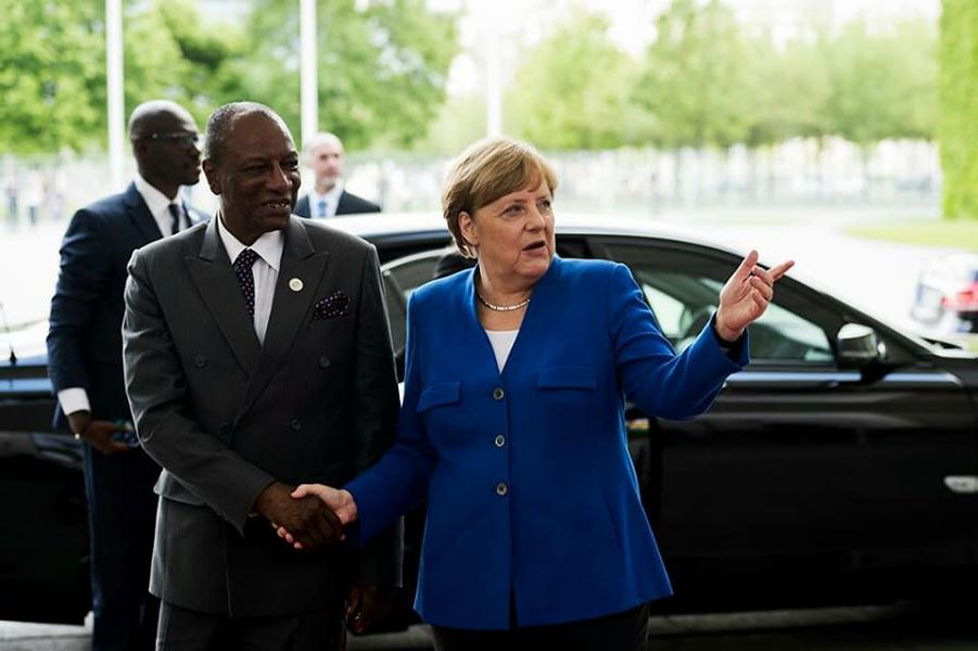 Alpha Condé et Angela Merkel