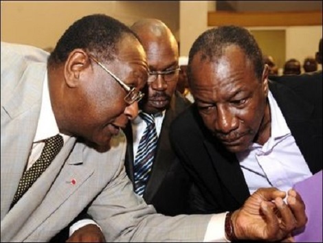 Lansana Kouyaté et Alpha Condé