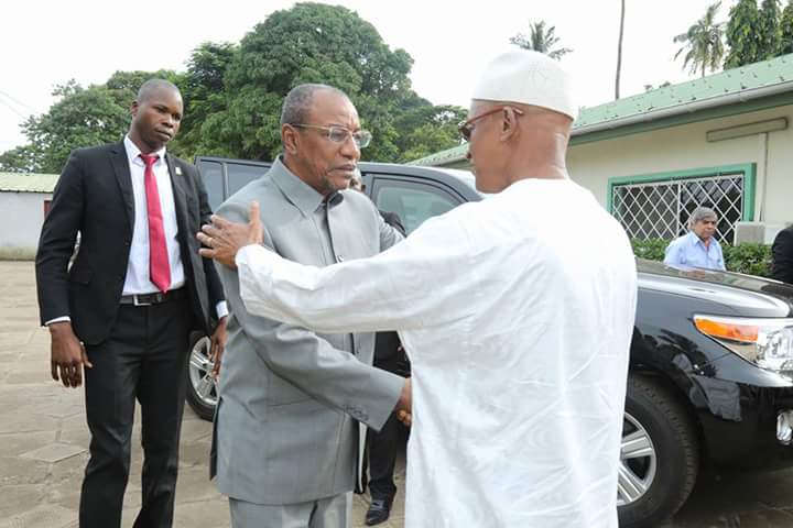 Alpha Condé et Cellou Dalein Diallo à Conakry