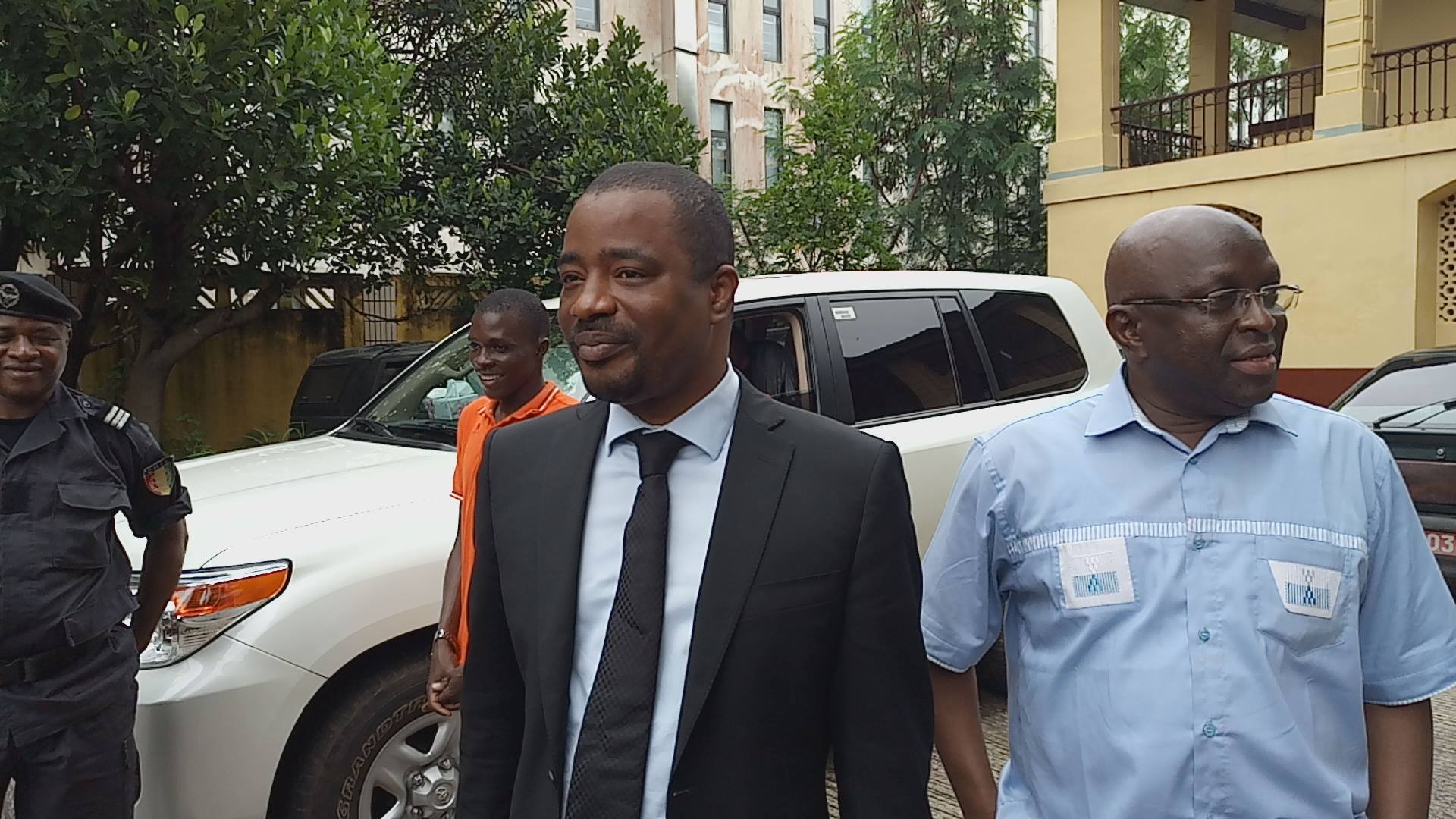 Tibou Kamara après son audition à Conakry