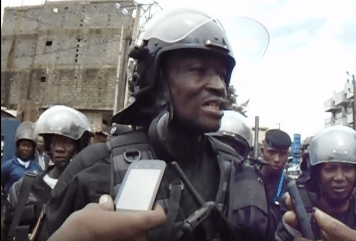 Le Général Ansoumane Camara "Bafoué", Commandant des unités d'intervention de la police