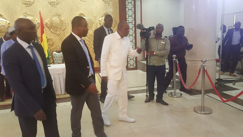 Tibou Kamara et le Président Alpha Condé