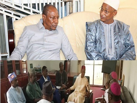 Alpha Condé, le Président guinéen et Cellou Dalein Diallo à Conakry
