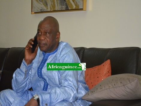 Amadou Damaro Camara, chef de la majorité présidentielle au parlement, Photo Africaguinee.com, mars 2018