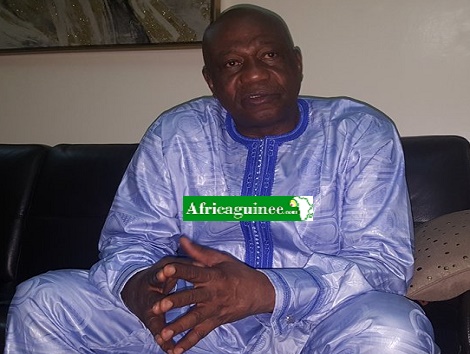 Amadou Damaro Camara, chef de la majorité présidentielle au parlement, Photo Africaguinee.com, mars 2018