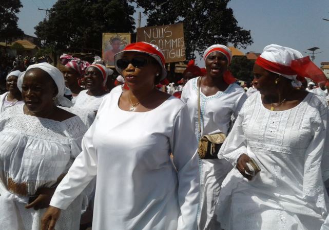 Des femmes de l'opposition à Conakry