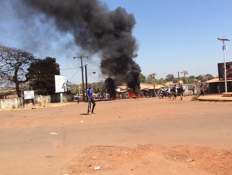 Une rue de la ville de Labé, photo d'archive Africaguinee