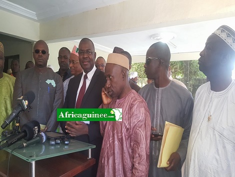 Des leaders de l'opposition à Conakry