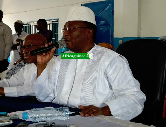 Sidya Touré, leader de l'Union des Forces Républicaines (Guinée)