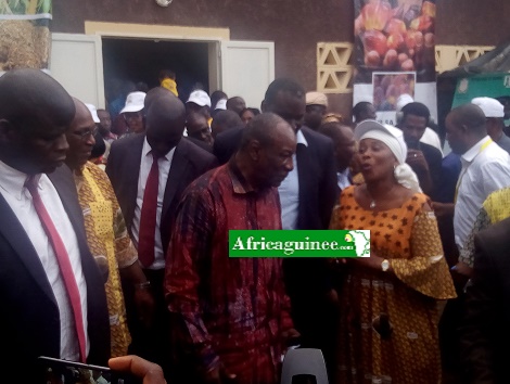 Alpha Condé, le Président de la République de Guinée à N'Zérékoré