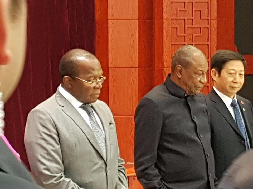 Dr Ibrahima Kassory Fofana et le Président Alpha Condé