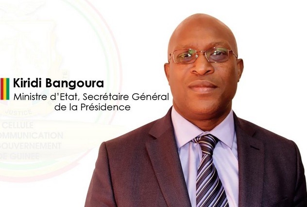 Le ministre d’Etat, ministre Secrétaire Général à la Présidence, Naby Youssouf Kiridi Bangoura