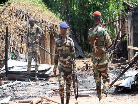 Image d'archive de Kpeaba situé à la frontière Guinée-Côte d'Ivoire