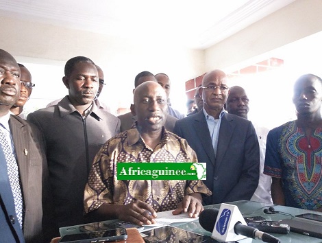 Des leaders de l'opposition à Conakry