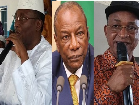 Sidya Touré, Alpha Condé et Cellou Dalein Diallo