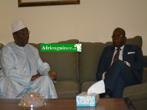 Sidya Touré et le Premier Ministre Kassory Fofana