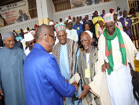 Alpha Condé, Président de la République de Guinée au stade régional de LABE